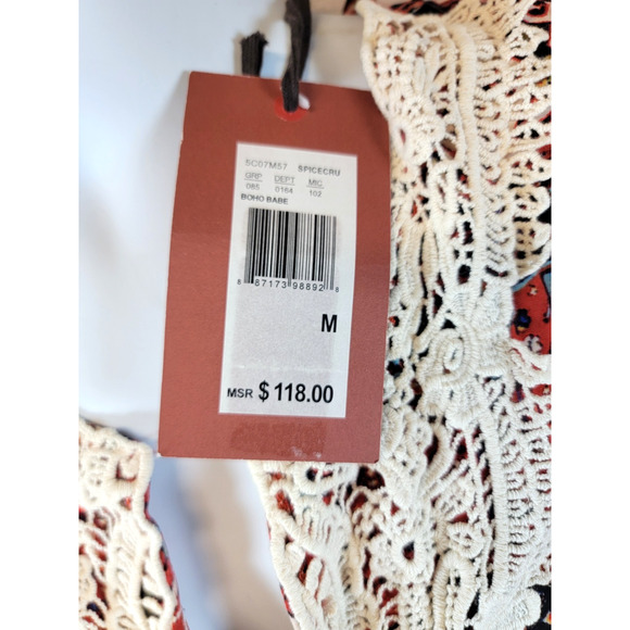 Chelsea & Violet Womens Medium Dress Boho Babe Multicolor NEW With Tags - Picture 4 of 8